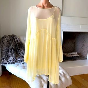 LACAUSA Babydoll Slip Dress